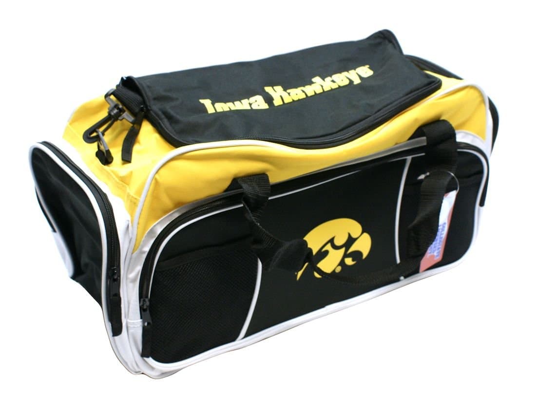 NCAA Iowa Hawkeyes Tuck Duffel Bag, Yellow