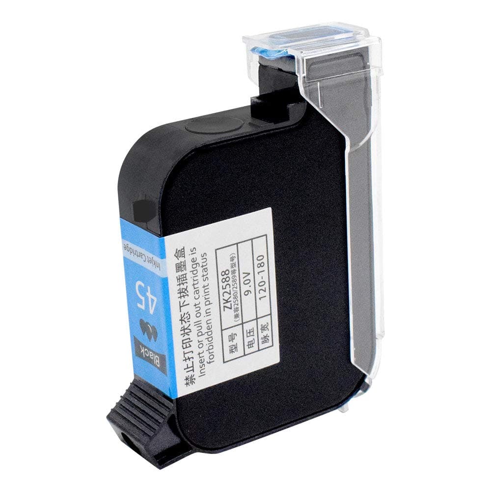 Original Portable Ink Cartridge Quick-Dry Replacement 42ml Ink Cartridge for Handheld Inkjet Printer Coding Machine（Black）