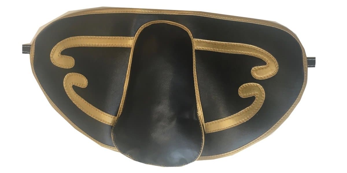 Replacement black saddle for medium sized rocking horse from Rocking Ranch