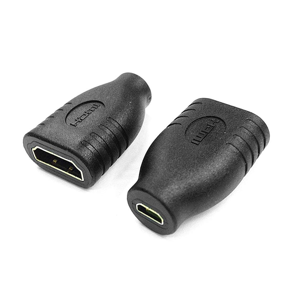 Oiyagai 2pcs HMDI Female to Micro HDMI D Type Female Jack High Speed AV Convertor Adapter