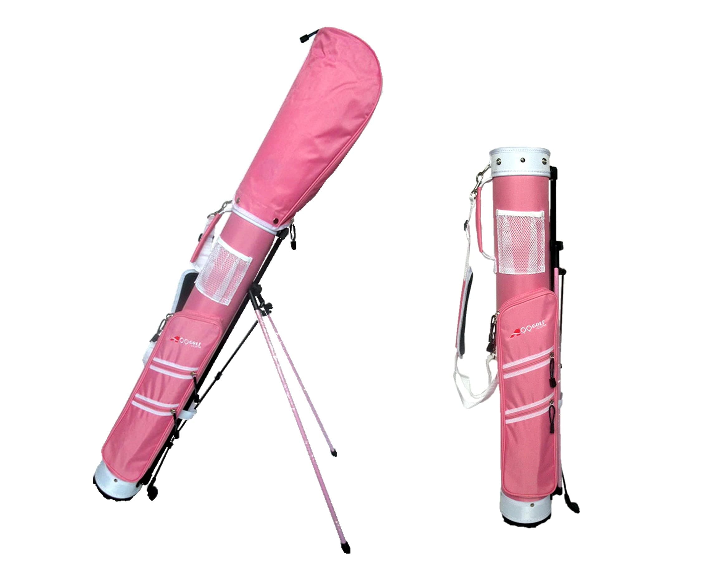 C9 A99 Golf Practice Sunday Range Pencil Carry bag with Stand & Strap golf travel Bag Removable Top 5" Pink Great gift for Her! Monther's Day Gifts!