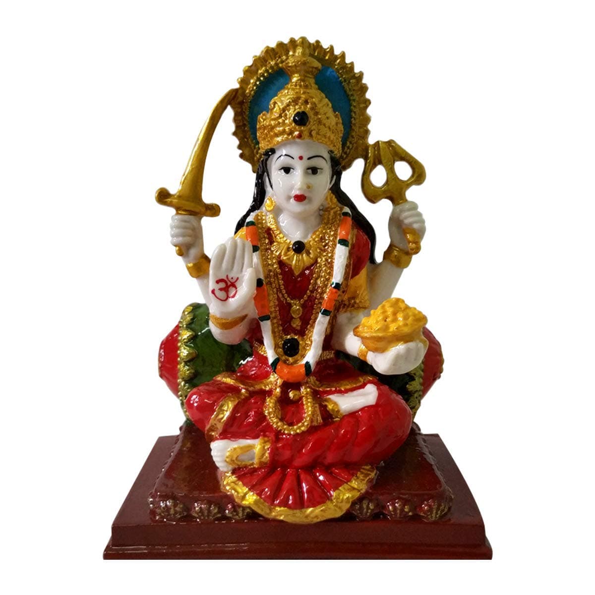 BHAIRAVI SALES Resin MATA Santoshi | Matarani , 6 Inches, Multicolor, 1 Piece