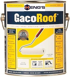 GacoRoof GR1600-1 White Silicoone Roof Coating/Gallon by GACO WESTERN