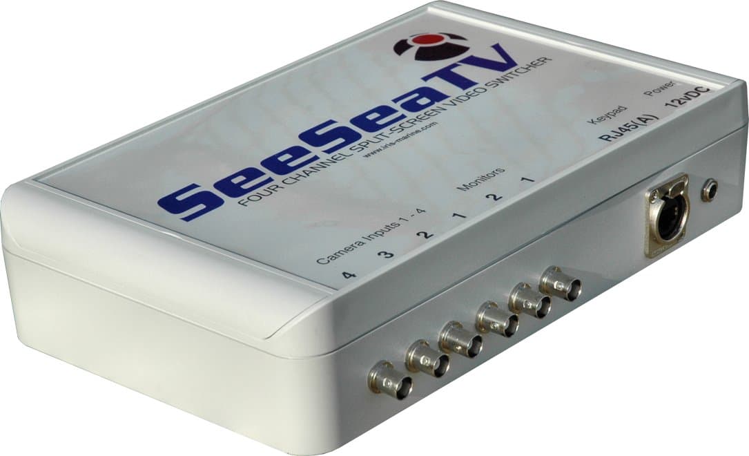 Iris Innovations IM-DCS-Q4 Four Channel Video Switcher with Keypad Features Picture-In-Picture, Freeze Frame, and Image Panning (White)