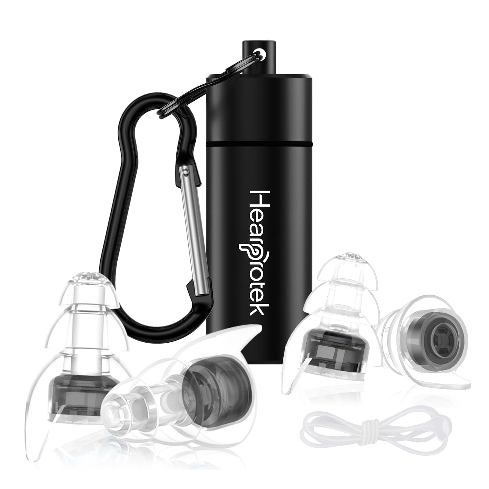 Hearprotek Ear Plugs for Concerts, 2 Pairs Silicone high Fidelity Noise Reduction earplugs Festival Essentials Hearing Protection for Musicians Rave Music Motorcycle Drums Percussion Flight Tinnitus