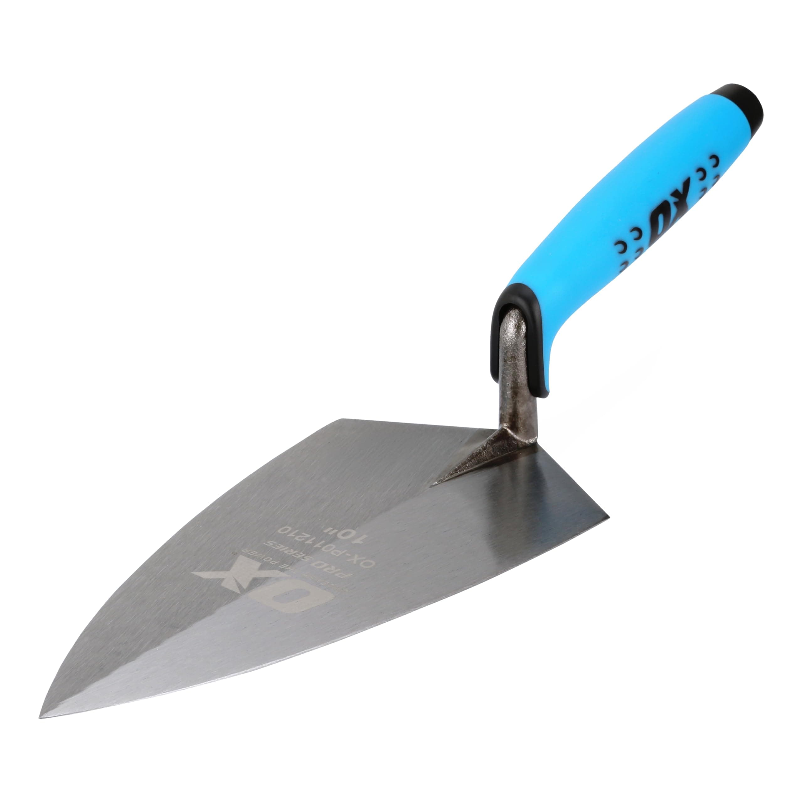 PRO Series - Steel Brick Trowel with Dura Grip Handle - Philadelphia Pattern - Solid forged steel blade - Multi-Colour, 250 mm