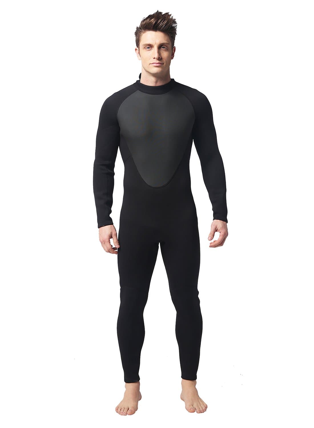 Niiwi Full Suits for Man,Neoprene 3mm Full Body Diving Suit (Black, X-Large)