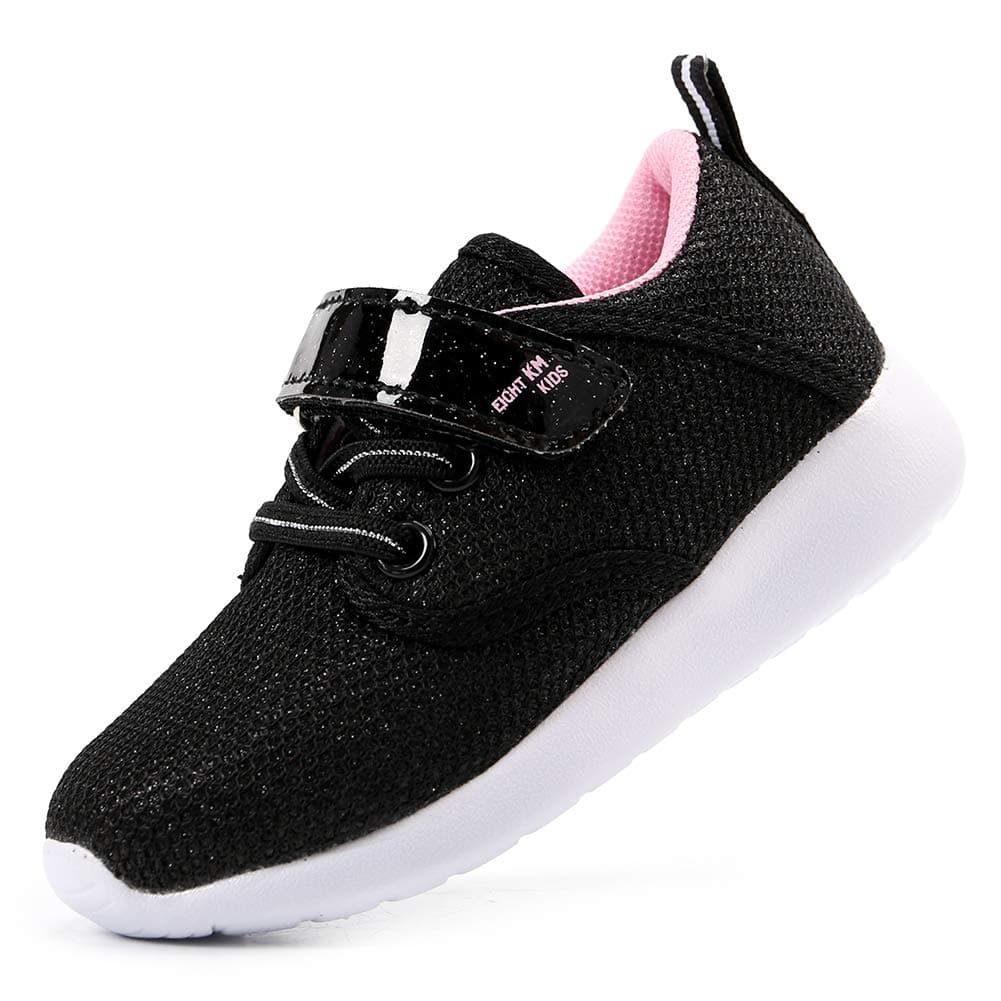 EIGHT KM Boys and Girls Toddler Kids Lightweight Breathable Woven Fabric Velcro Sneakers School Shoes 2019 Thanksgiving