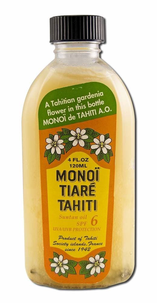 Coconut Oil Gardenia (Tiare) w/SPF6 Monoi Tiare Cosmetics 4 oz Oil