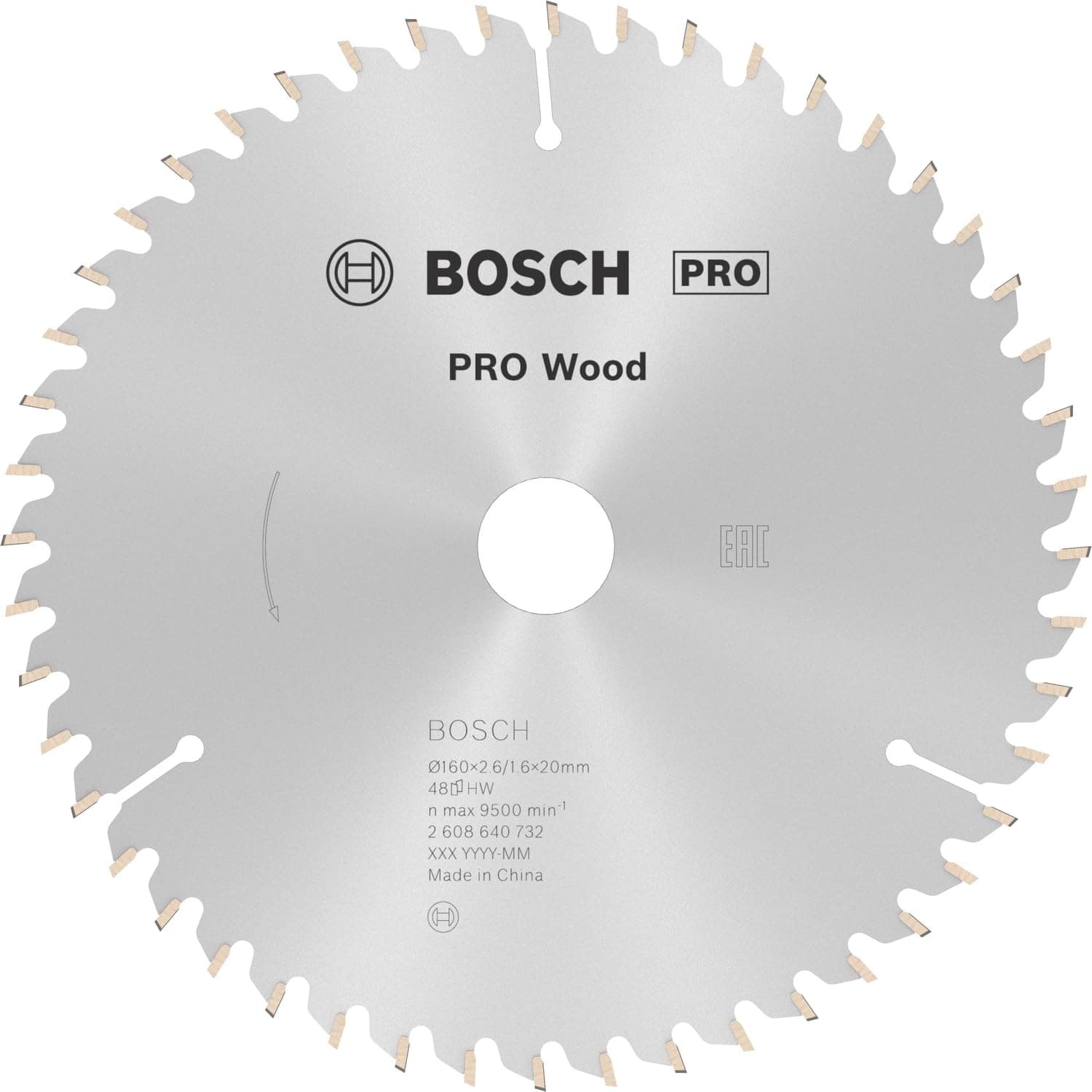 1x PRO Wood Circular Saw Blade for Corded Hand-Held Circular Saws (for Softwood, Hardwood, Ø mm, Professional Accessory Hand-Held Circular Saw)