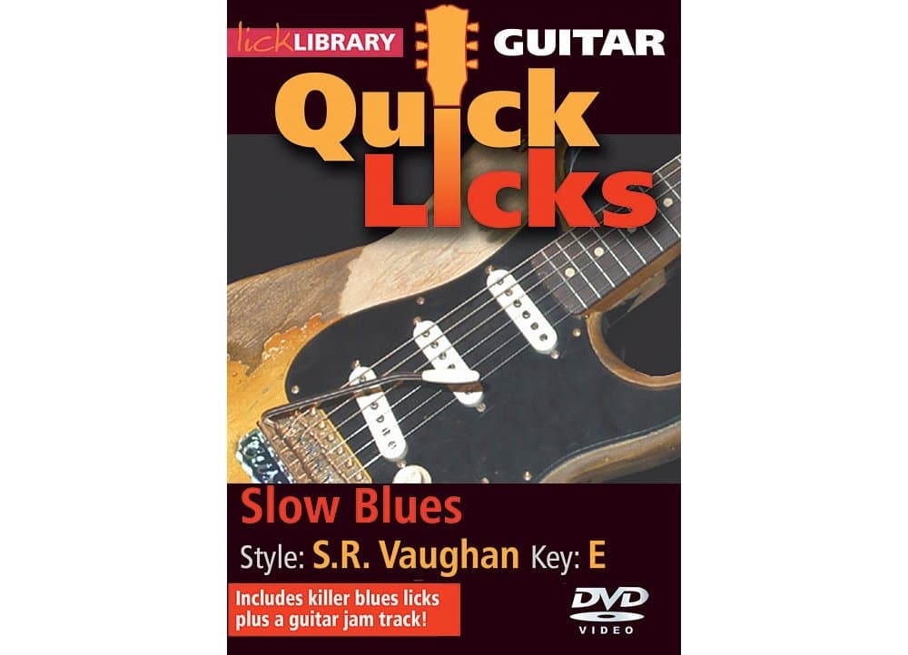 Quick Licks - Stevie Ray Vaughan Slow Blues DVD For Guitar