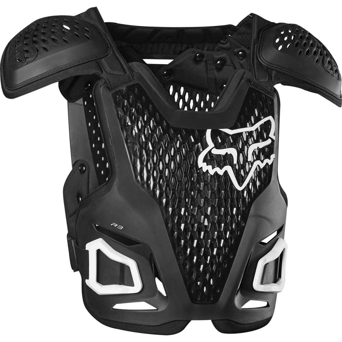 Fox Racing R3 Motocross Dirt Bike Chest Guard, Black, Large/X-Large