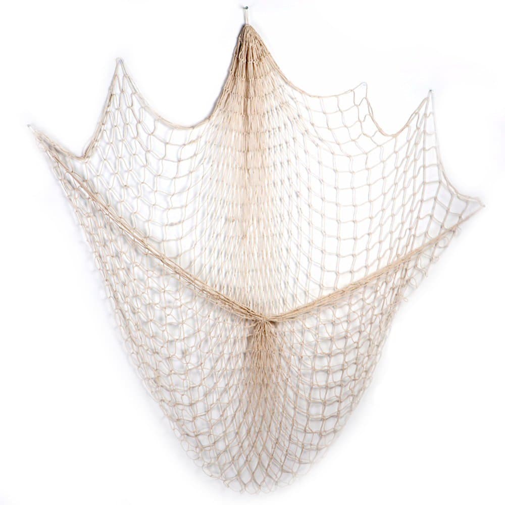 lovetree products Ocean Theme Fishing Net Decoration,Nautical Wall Hanging Decorative Fish Net for Pirate/Sea/Beach Theme Party,Wall Table Decor