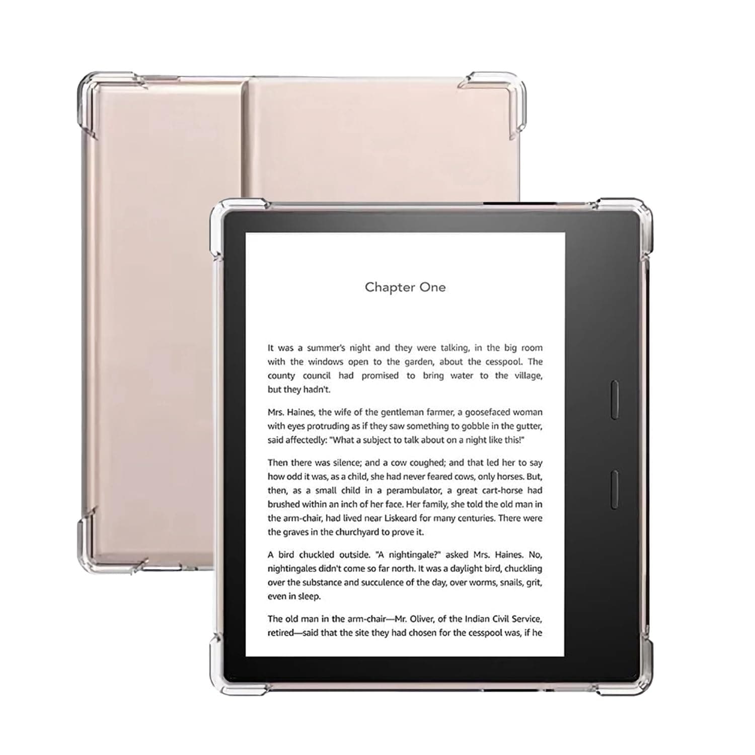 Zcooooool Case For 7" All-New Kindle Oasis(10Th Gen,2019 Release&9Th Gen,2017 Release)Cover For Tablet Reinforced Corners Kindle Oasis Case,Transparent