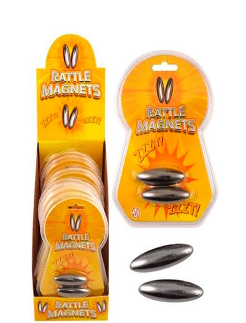 Fun Accessory Rattle Party Filler Looter Buzz Spinning Magnets 2 # (One Size)