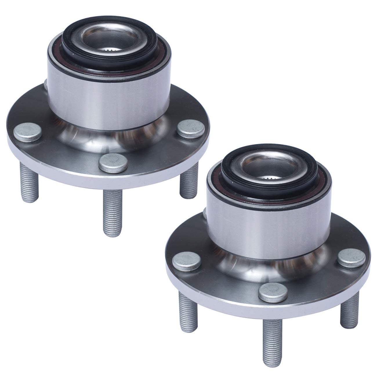 TUCAREST 513255 x2 Front Wheel Bearing and Hub Assembly Compatible with 2007-2013 Vo-lvo C30 /06-13 C70 /05-12 S40 /05-11 V50 [5 Lug W/ABS]