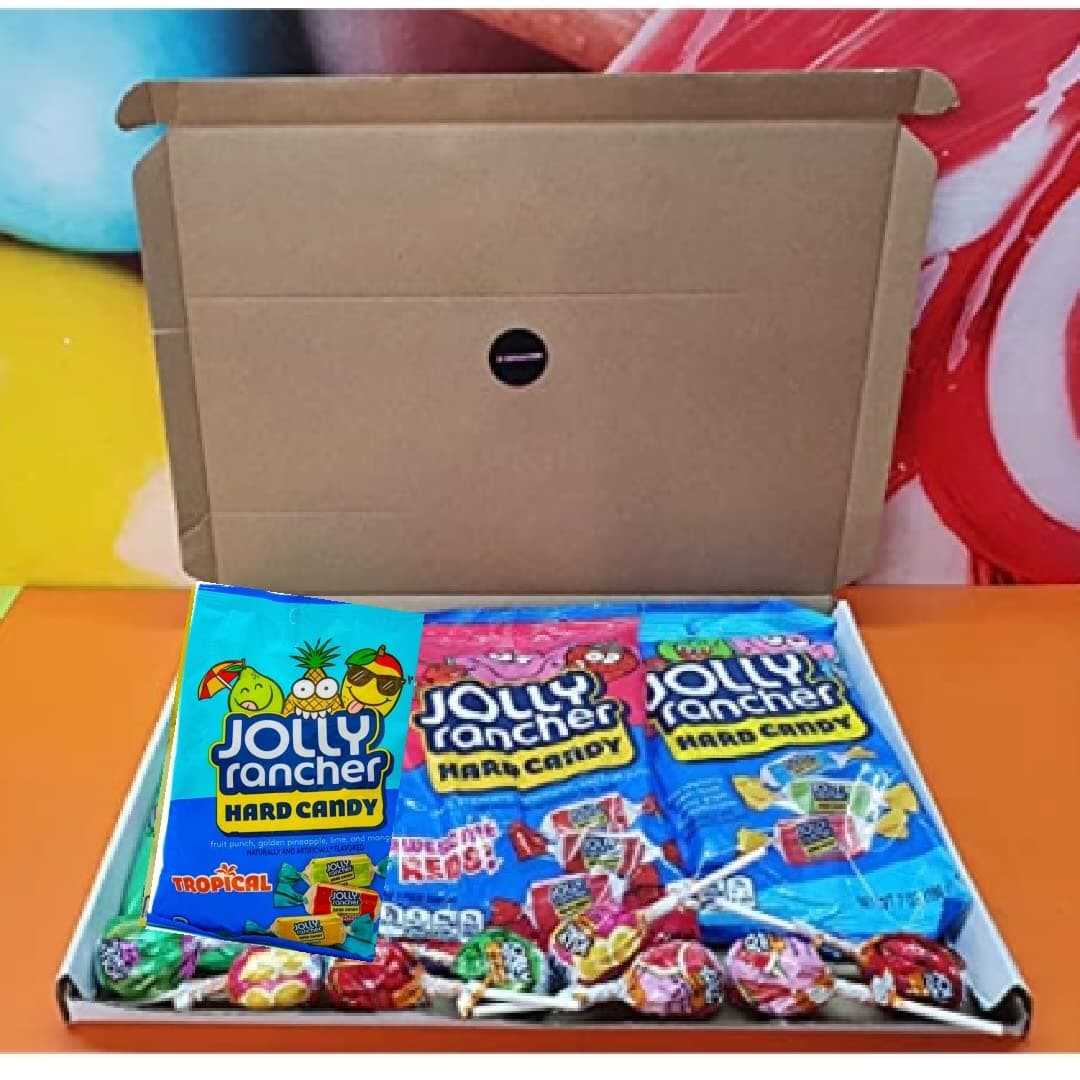 Jolly rancher hard candy Tropical Awesome reds Original 198g & Lollipops ( 11 pieces)