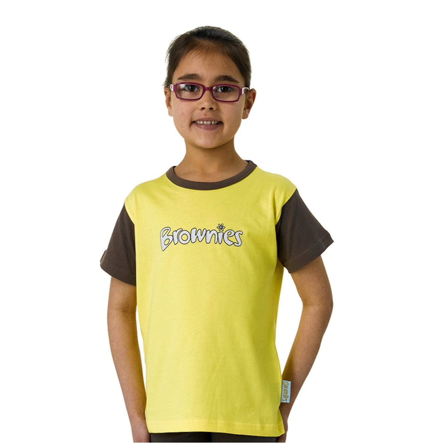 Official Brownies Guides Uniform Short Sleeve Tshirts Yellow (36)