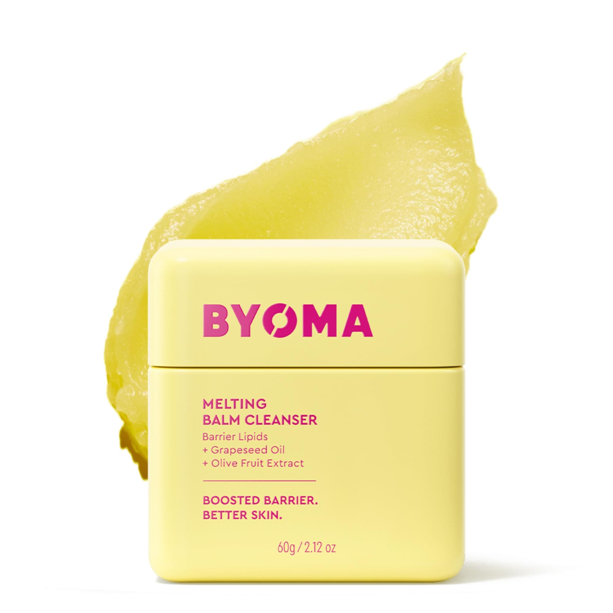 BYOMA Melting Balm Facial Cleanser (60g) Buttery Soft Cleansing Balm, with Barrier Lipids - For a Nourished, Hydrated Skin Without Oily Residue, Vegan