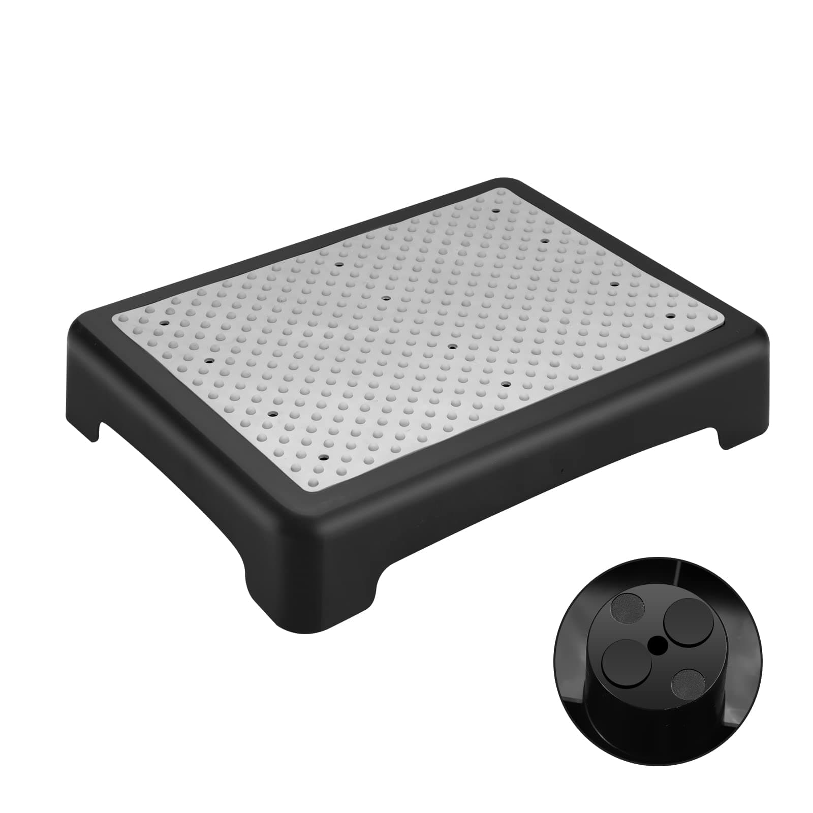 Fotree Step Stool, Indoor Outdoor Non-Slip Platform Step Stools for Adults & Elderly Senior, Portable Anti-Fall Safety Step Platform, Large Size 3.5 Inch High Rise Stairs