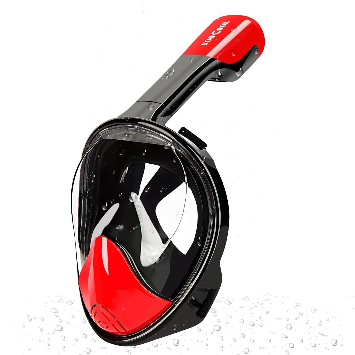 Yoocool Full Face Snorkel Mask with Anti-fog and Anti-leak Technology Free Breath Snorkel and Mask set for Adult,Youth and Kids