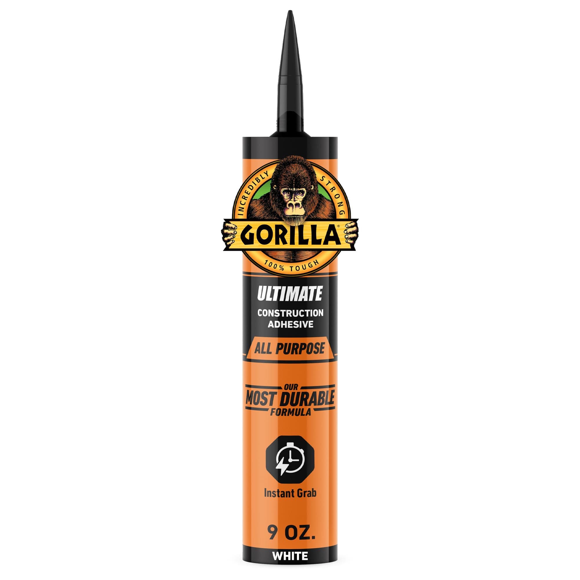 Gorilla 8008002 Ultimate Construction Adhesive, 1-Pack, White