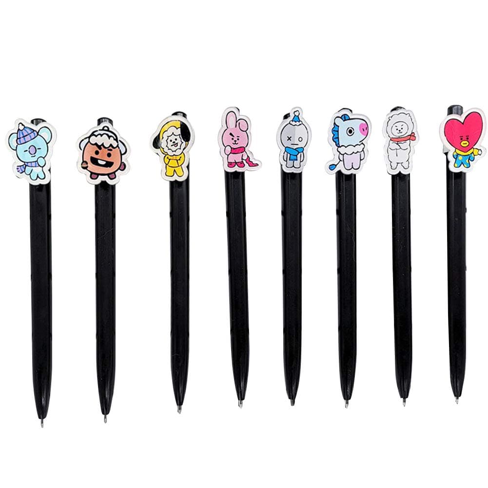 Kpop Cartoon BTS Bangtan Boys Support Light Stick ARMY Ballpoint Pen (H09)