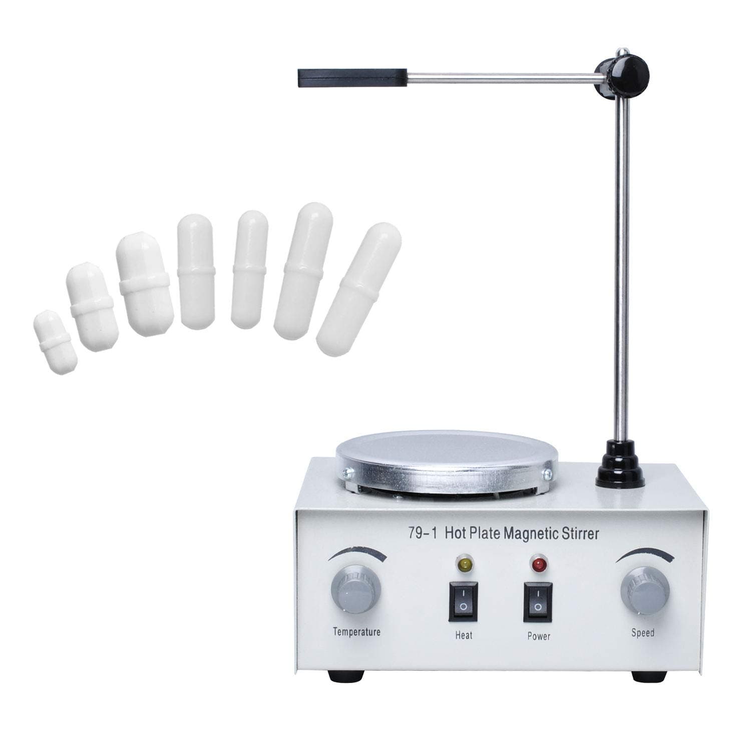 Magnetic Stirrer Hot Plate Magnetic Stirring Bar, Apply to Lab, Universities, Adjustable Magnetic Stirrer, Model Number 79-1, 110V, 0-2400RPM 1000ml