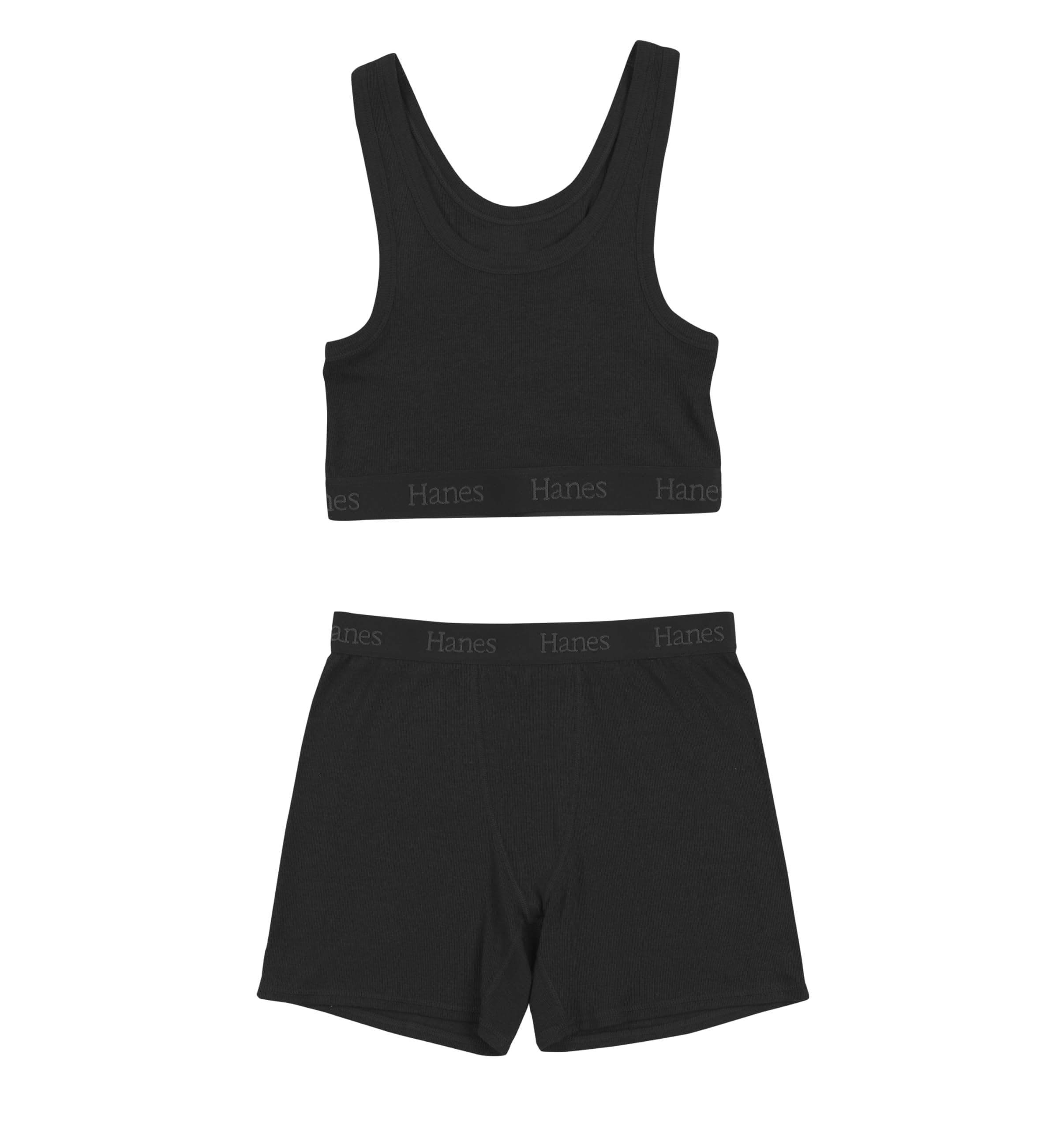 womens Originals 2-piece Lounge Set, Comfywear Supersoft Crop Top & Boxer Shorts Loungewear Set