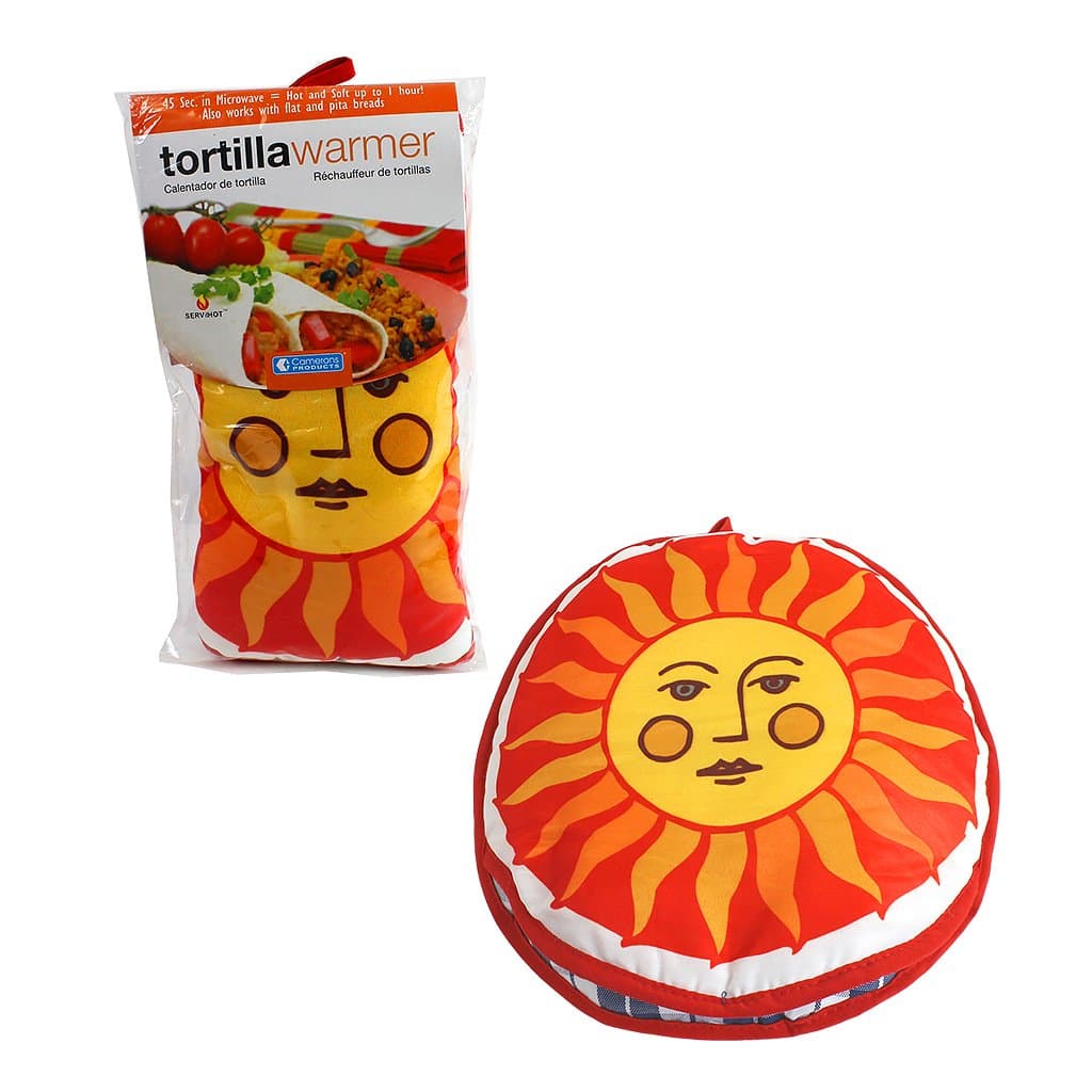 FoodWarmer 12" - Insulated Fabric Pouch - Keeps warm for one hour after just 45 microwave seconds (Sunface)