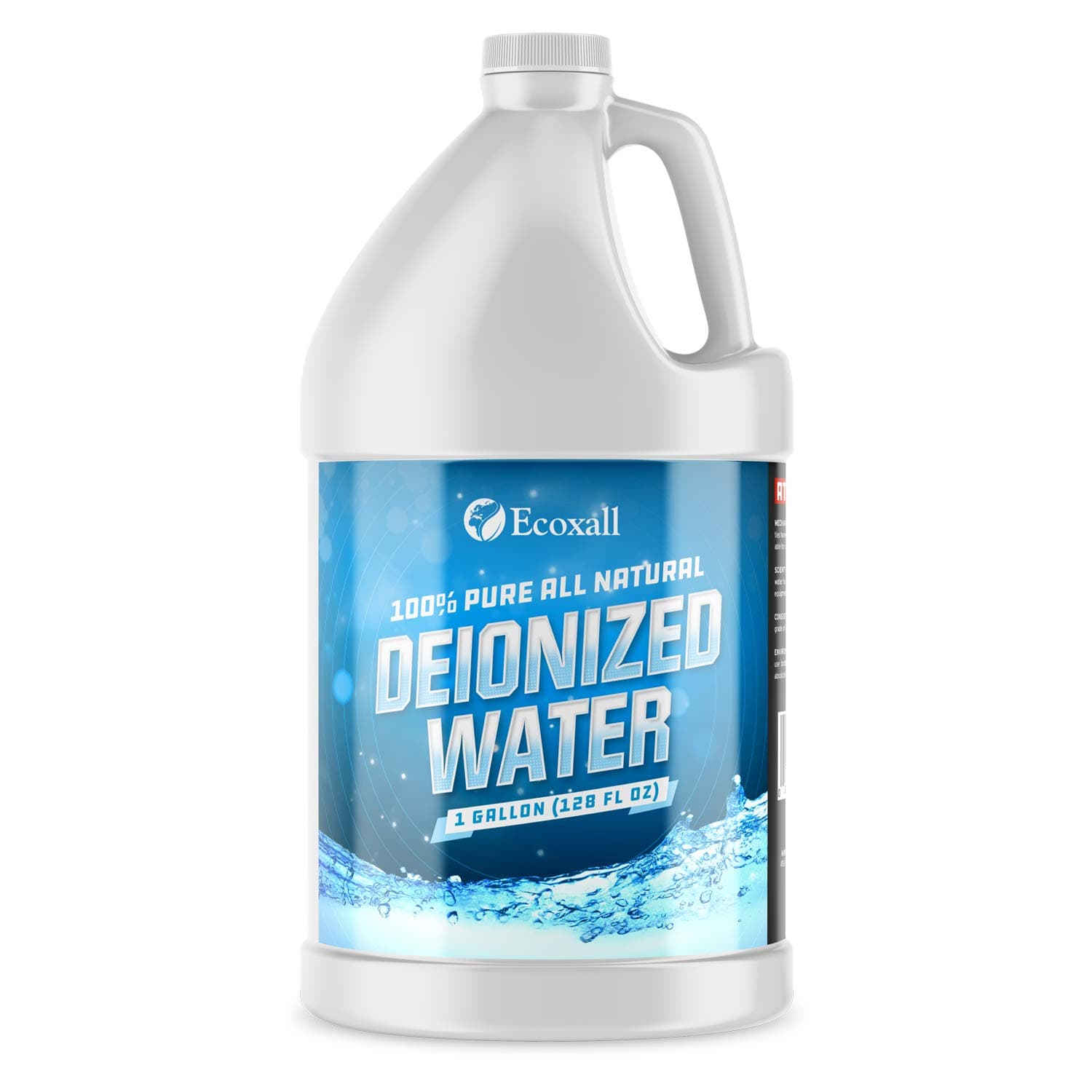 Deionized Water for Steam Cleaner, Mops, Plants, Deep Cleaning, Battery, Demineralized, 1 Gallon