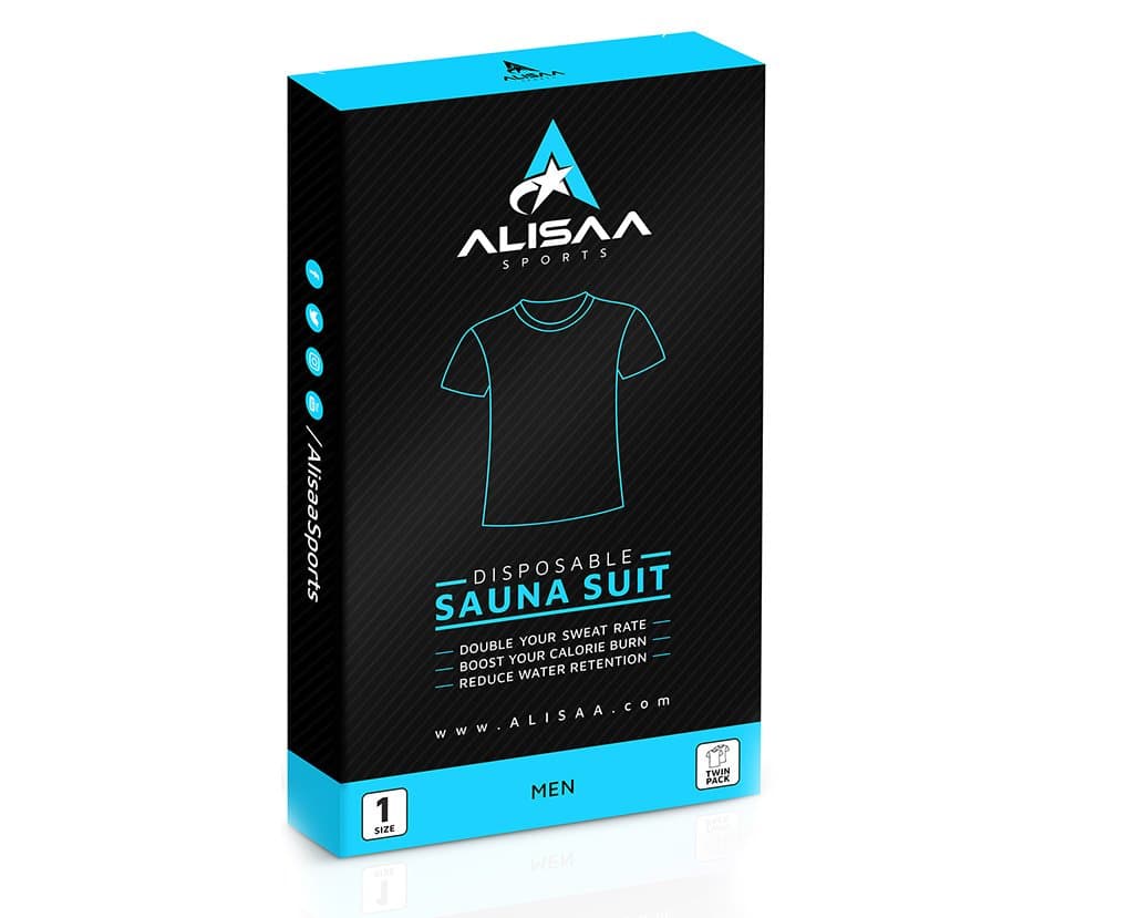 Alisaa Disposable Sweat Suit (4 Pack) Sauna Exercise Gym Suit Fitness Weight Loss