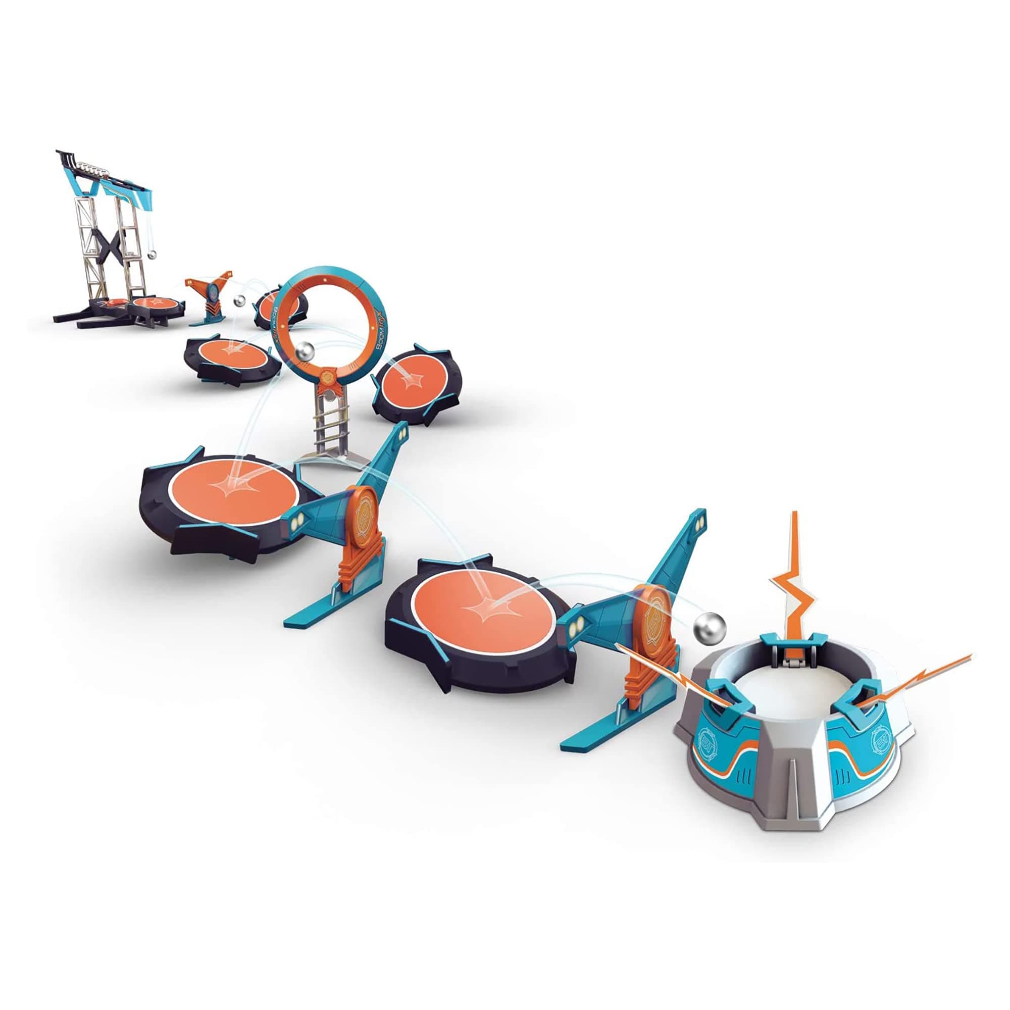 Goliath Boomtrix Multiball Kinetic Metal Ball Chain Reaction Stunt Kit - Fun - Educational - STEM