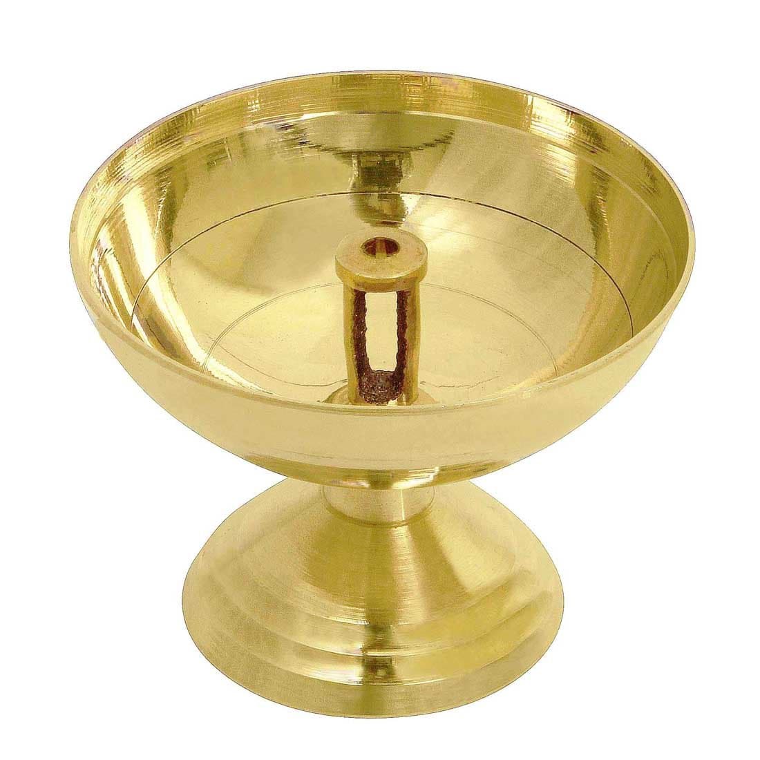 Craft Art IndiaDecorative Handmade Brass Diya/Pooja/jyot/puja/god {CAI-HD-0347-B/Size(Inch) : 2x3x3}
