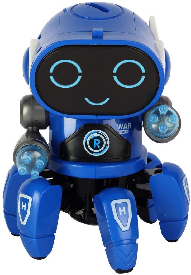 Bot Robot Pioneer | Colorful Lights and Music | All Direction Movement | Dancing Robot Toys for Boys and Girls - Blue Color
