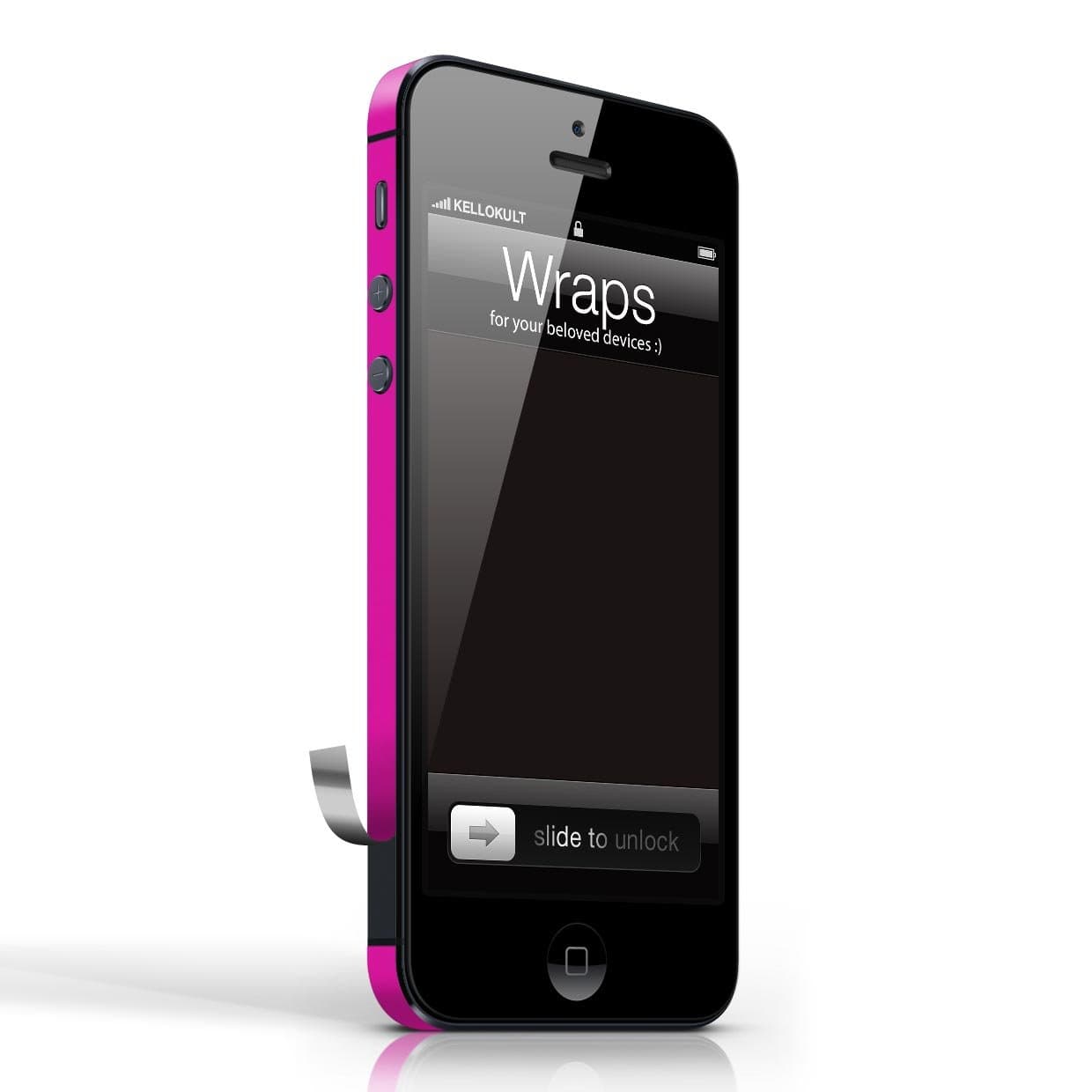 Glitz & Glam Hot Pink Couture Luxe Wrap for iPhone 5 (All)