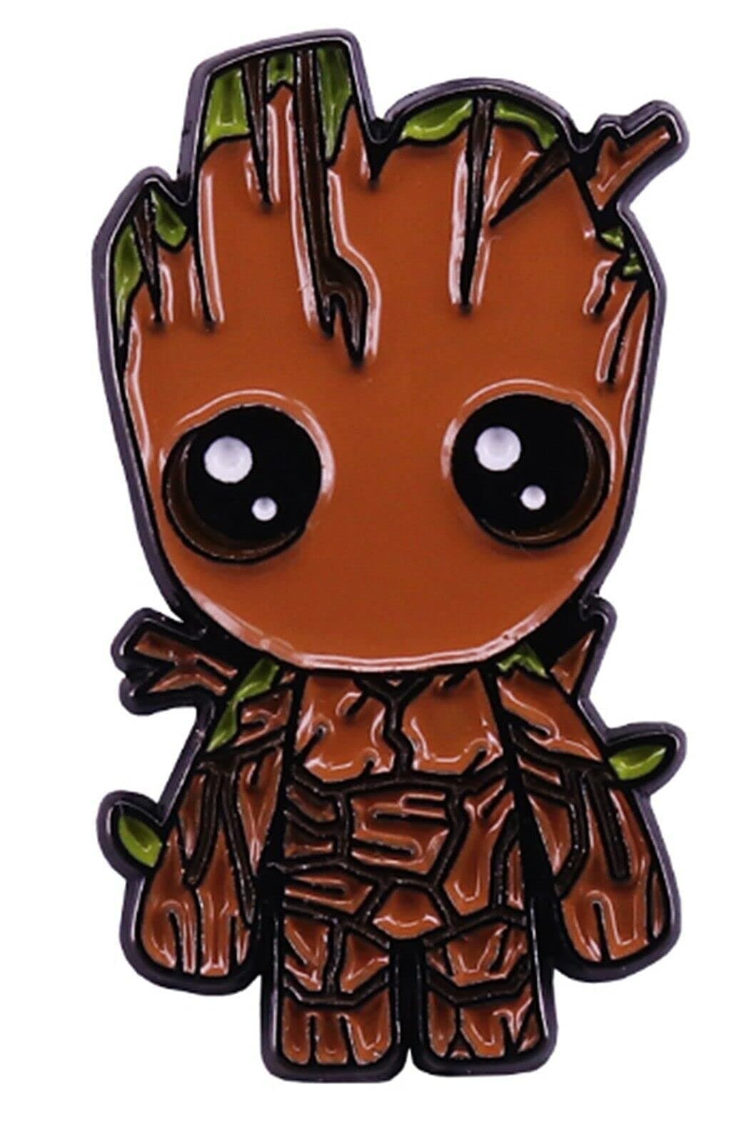 Guardians Galaxy Baby Groots Tree Superhero 1 Inch Tall Metal Enamel Pin