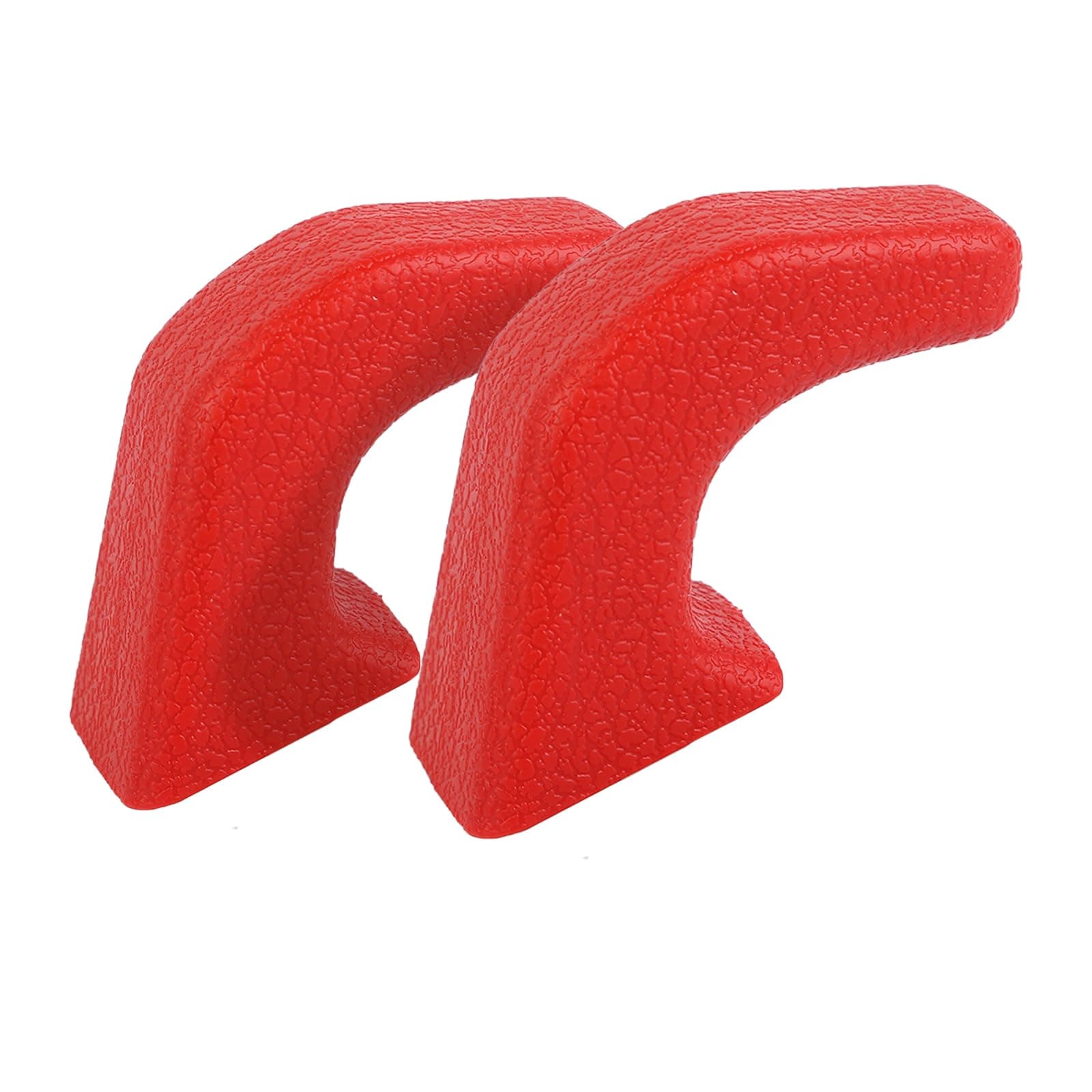 JWWY Bumper Tow Hook Covers Tow Trailer Hitch Receiver Cover Towing Hitch Rubber Sleeve Protector Cover Trim Fit for 2007-2026+Jeep Wrangler JL Gladiator JT 4XE JK Exterior Accessories 2pcs Red