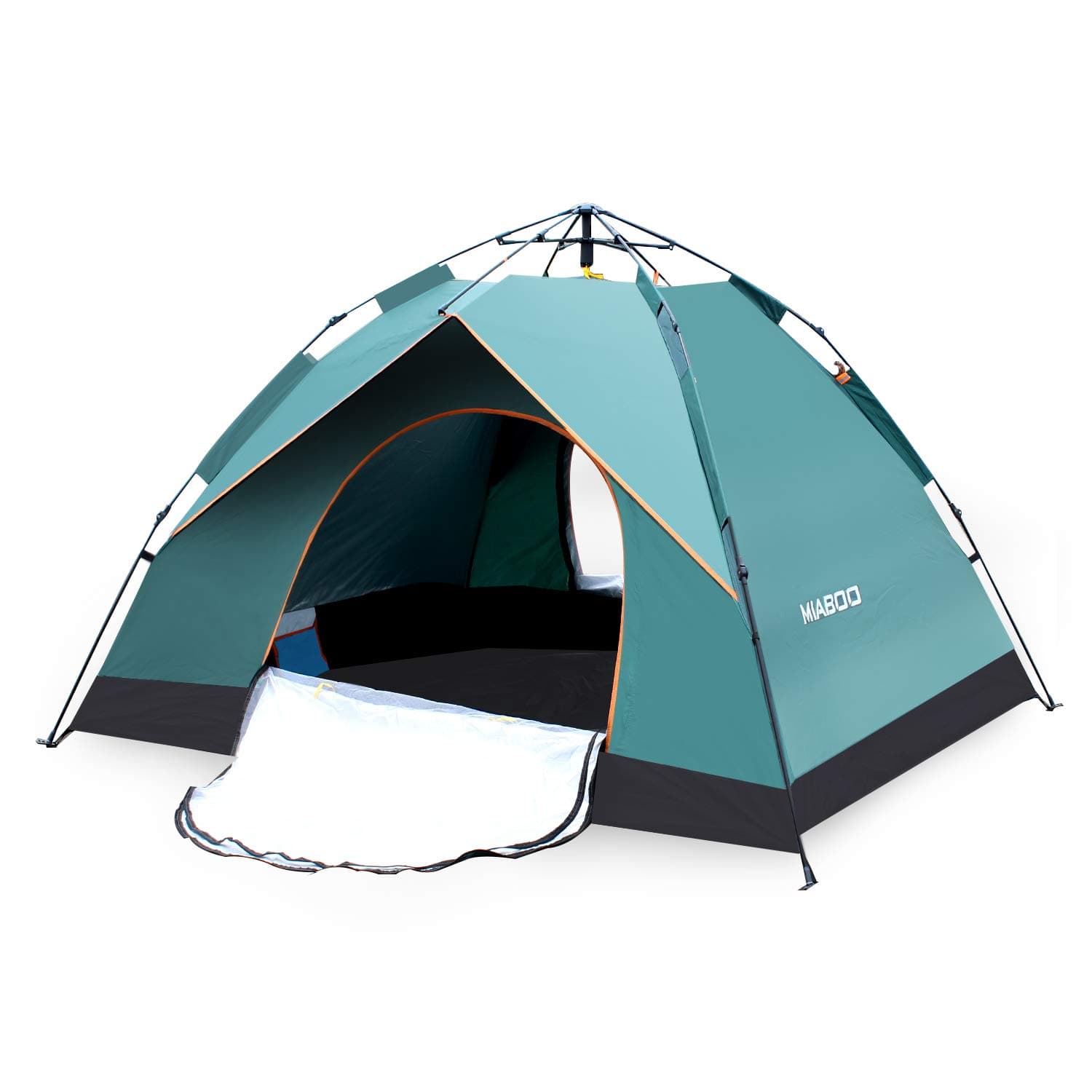 MIABOO Camping Tent,Lager 4 Person Pop up tent Outdoor Sun Shelter Drizzle Resistant With Carry Bag for Family Garden/Camping/Fishing/Beach Times