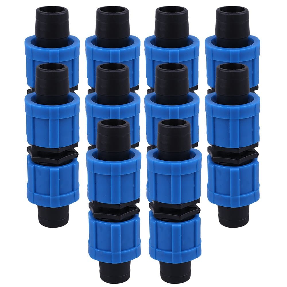 Hastyle 10pcs Straight-Through Joint 16mm Drip Garden Irrigation Fitting Tape Coupling Coupler