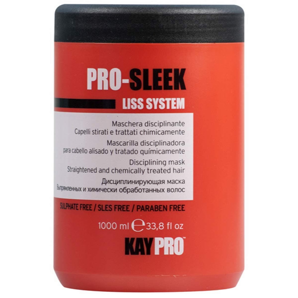 Kay Pro PRO-SLEEK Liss System Disciplining MASK for Straightened and Chemically Treated Hair, 1000ml