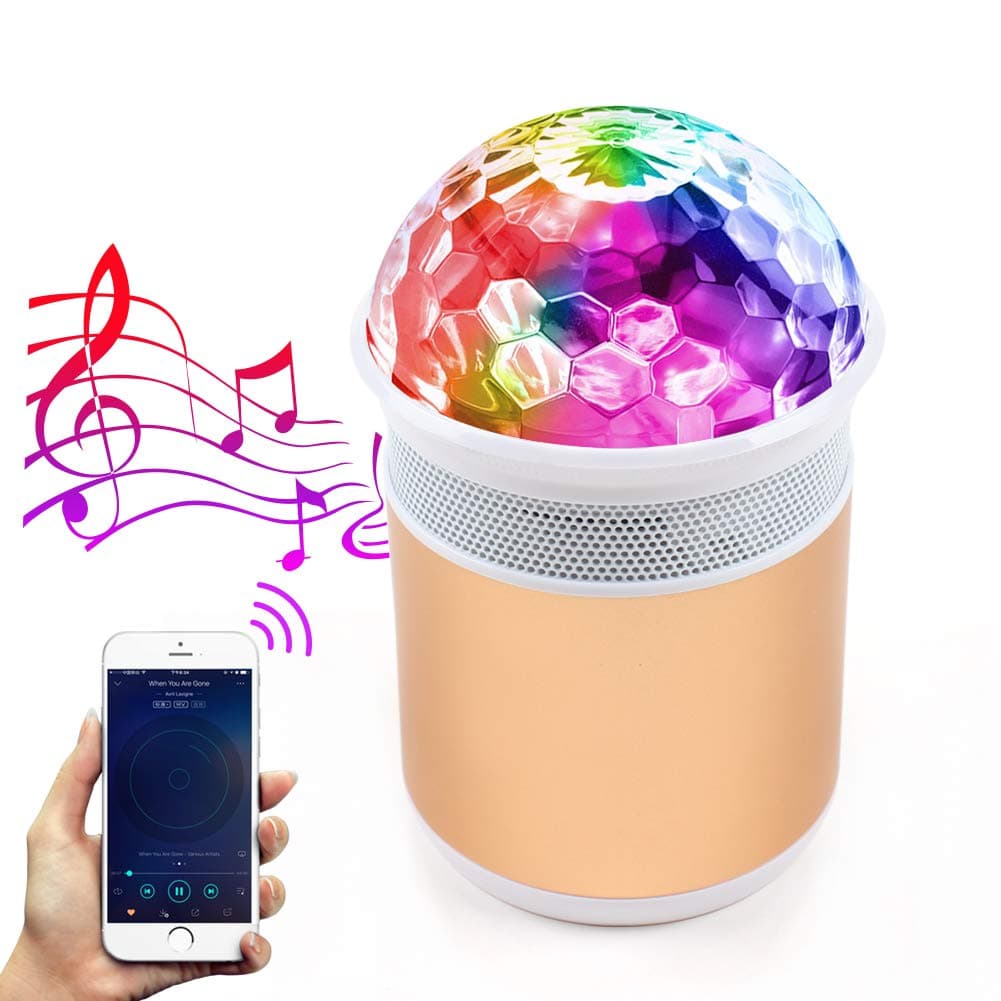 MALUX LED Disco Ball Party Lights with Bluetooth Speaker Portable RGB disco ball light DJ Stage lights Perfect for Bar/Home/Indoor/Outdoor/Birthday/Club