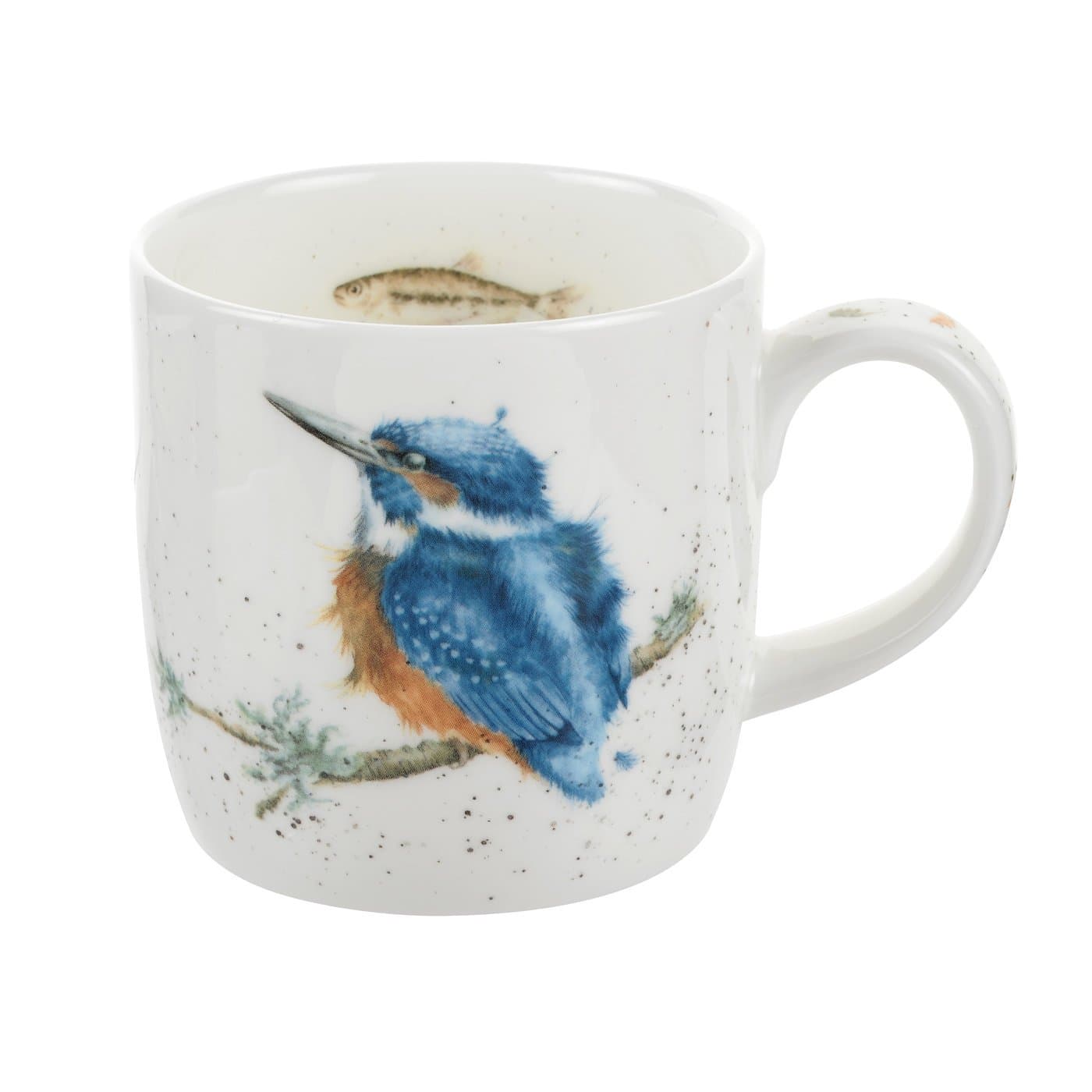 Wrendale King of The River (Kingfisher) Single Mug, Bone China Multi Coloured, 12 x 8.4 x 8 cm