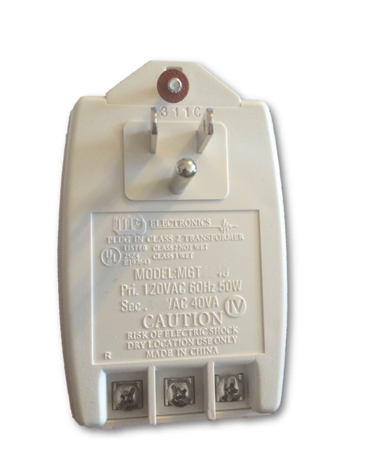 Class II Transformer - 24 Volt AC, 40 VA, UL/CSA Approved : MGT-2440 (2 Pack)