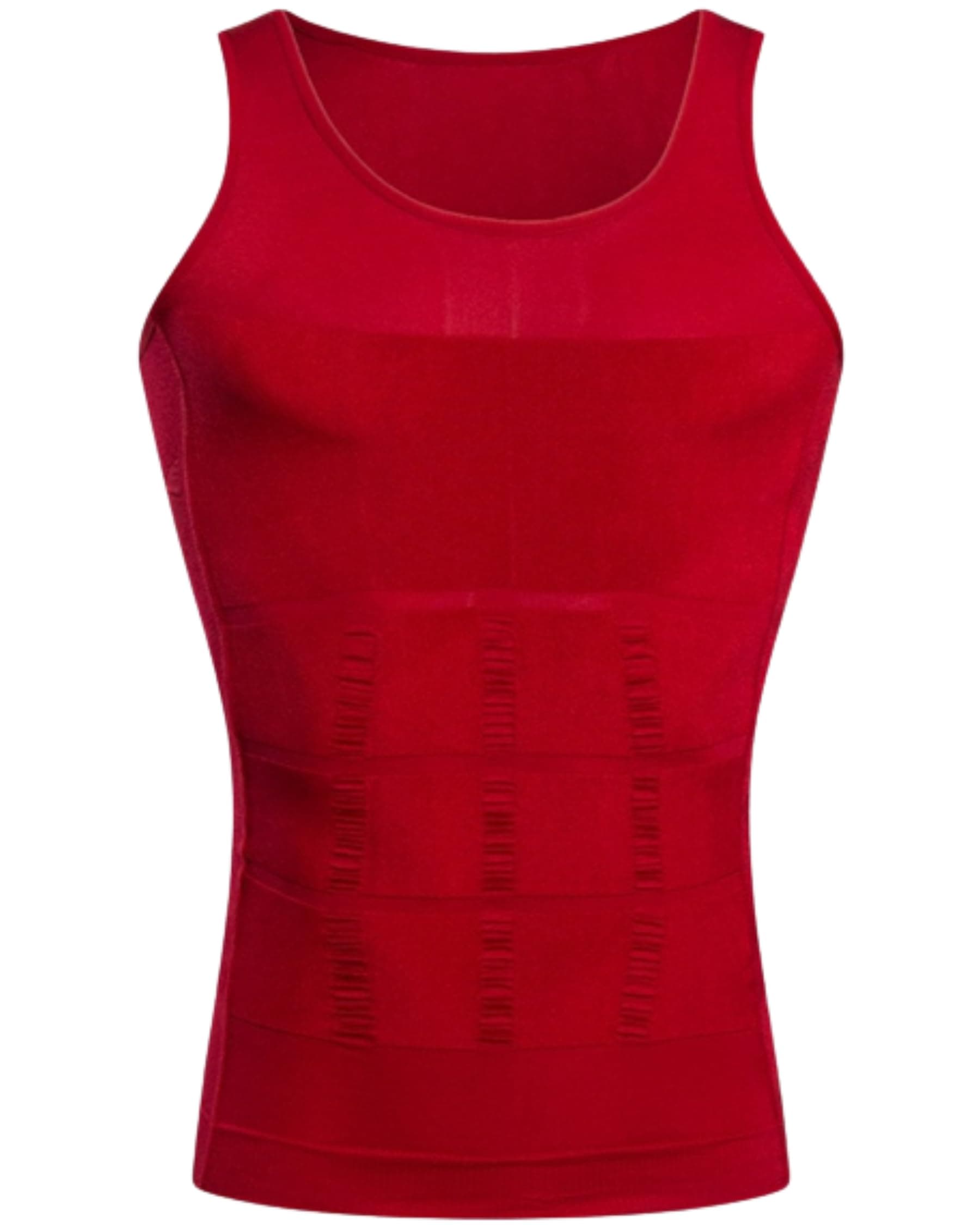 Red Short Sleeve Compression Vest