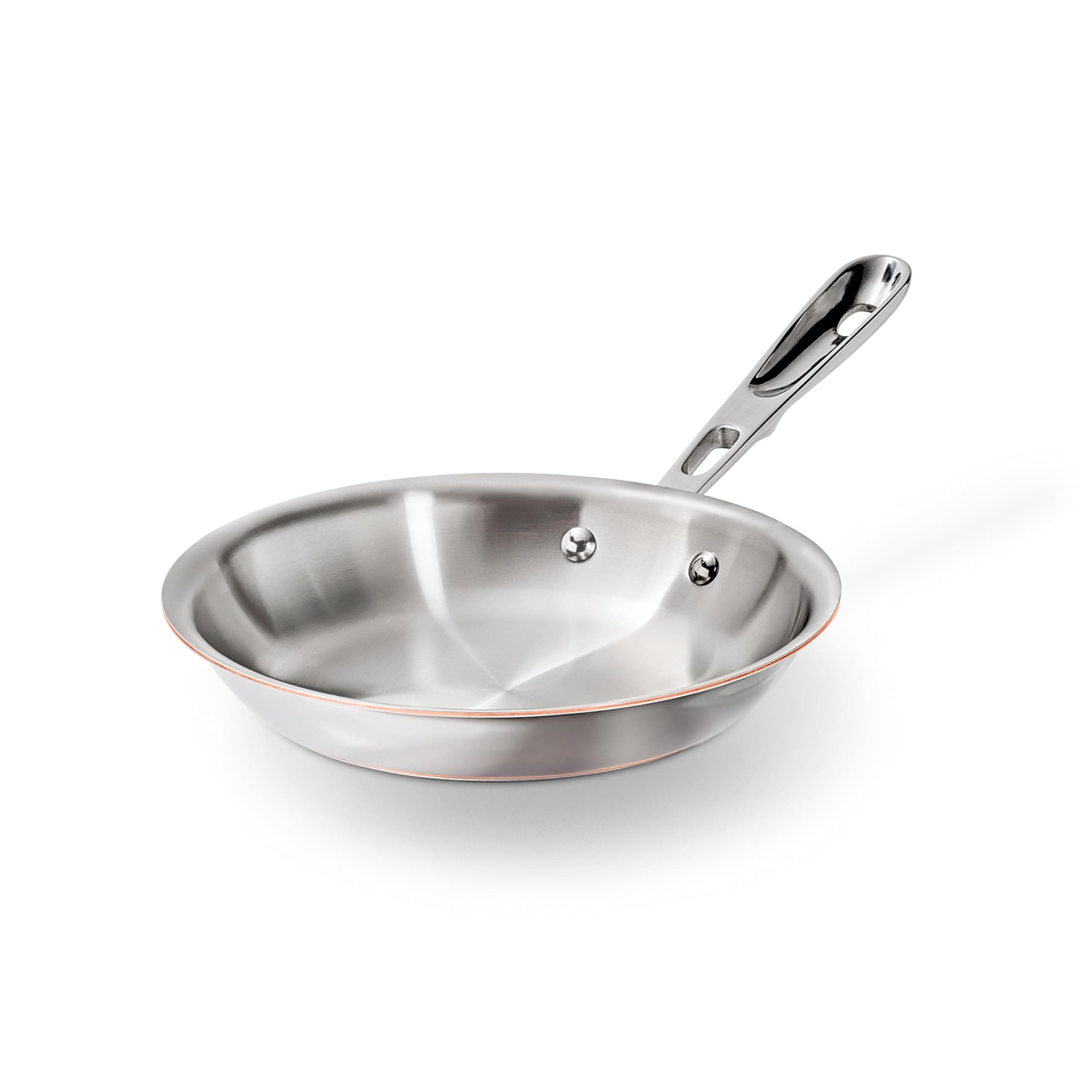 All-Clad Copper Core 5-Ply Stainless Steel Fry Pan 8 Inch Induction Oven Broiler Safe 600F Pots and Pans, Cookware Silver