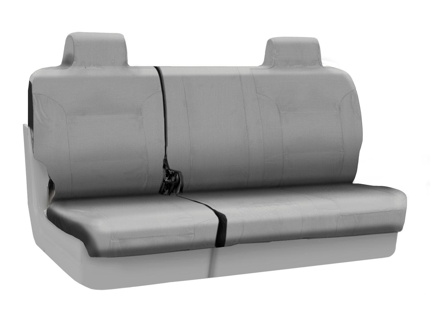Coverking Custom Fit Rear 60/40 Bench Seat Cover for Select Dodge Caliber Models - Ballistic (Light Gray)