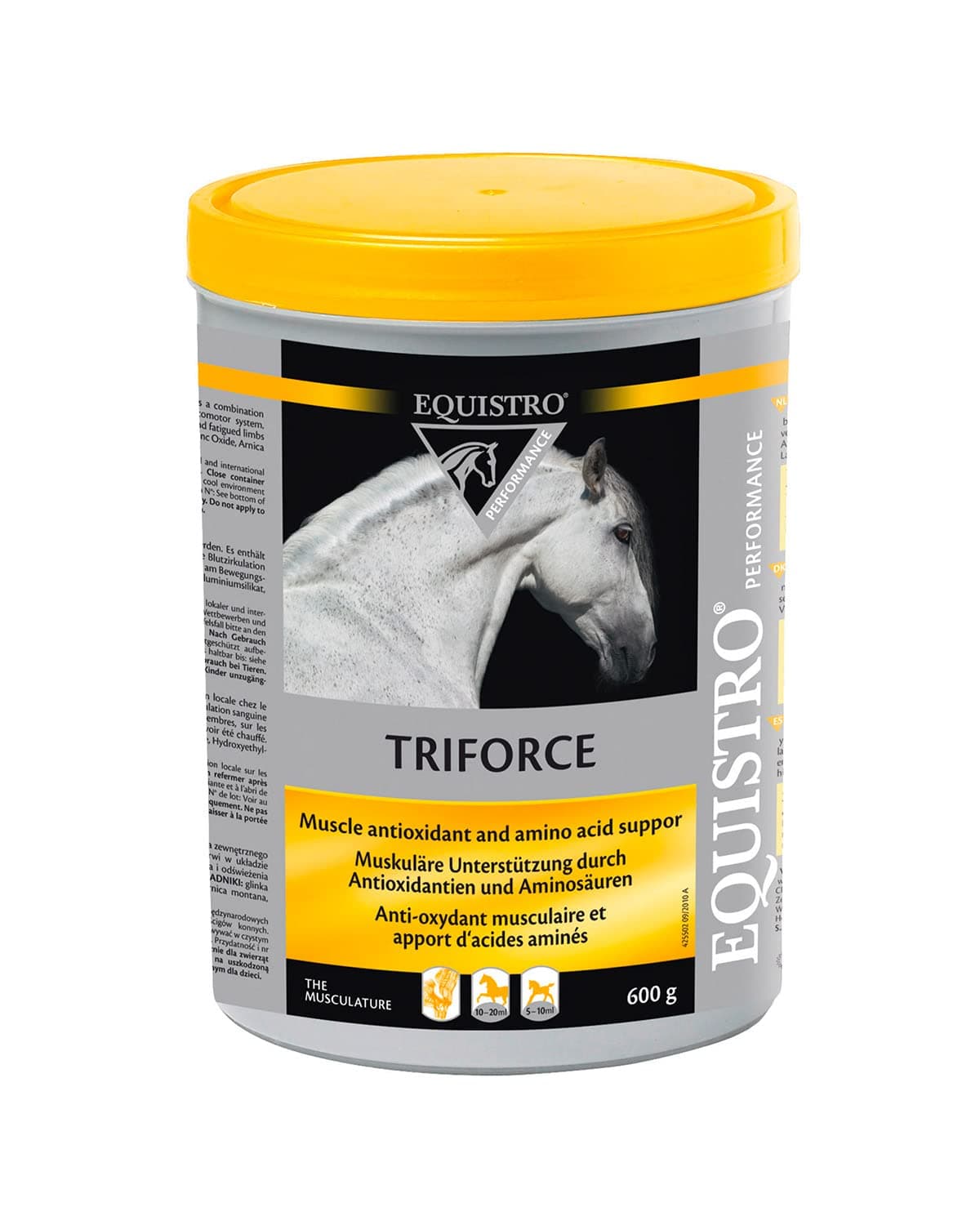 EQUISTRO® Triforce Supplementary Feed for Horses to Strengthen Endurance, Condition & Riding, Protection of Muscles from Oxidative Stress, 600 g