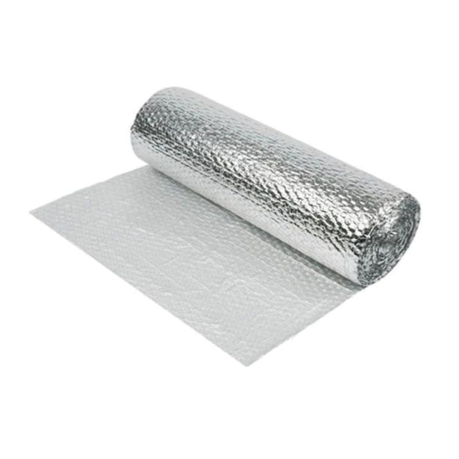 Yuzet 1.2m x 10m Silver Multi-Purpose Double Aluminium Bubble Insulation Foil. Loft, Wall, Home, Caravan, Attic, Garage, Roofs