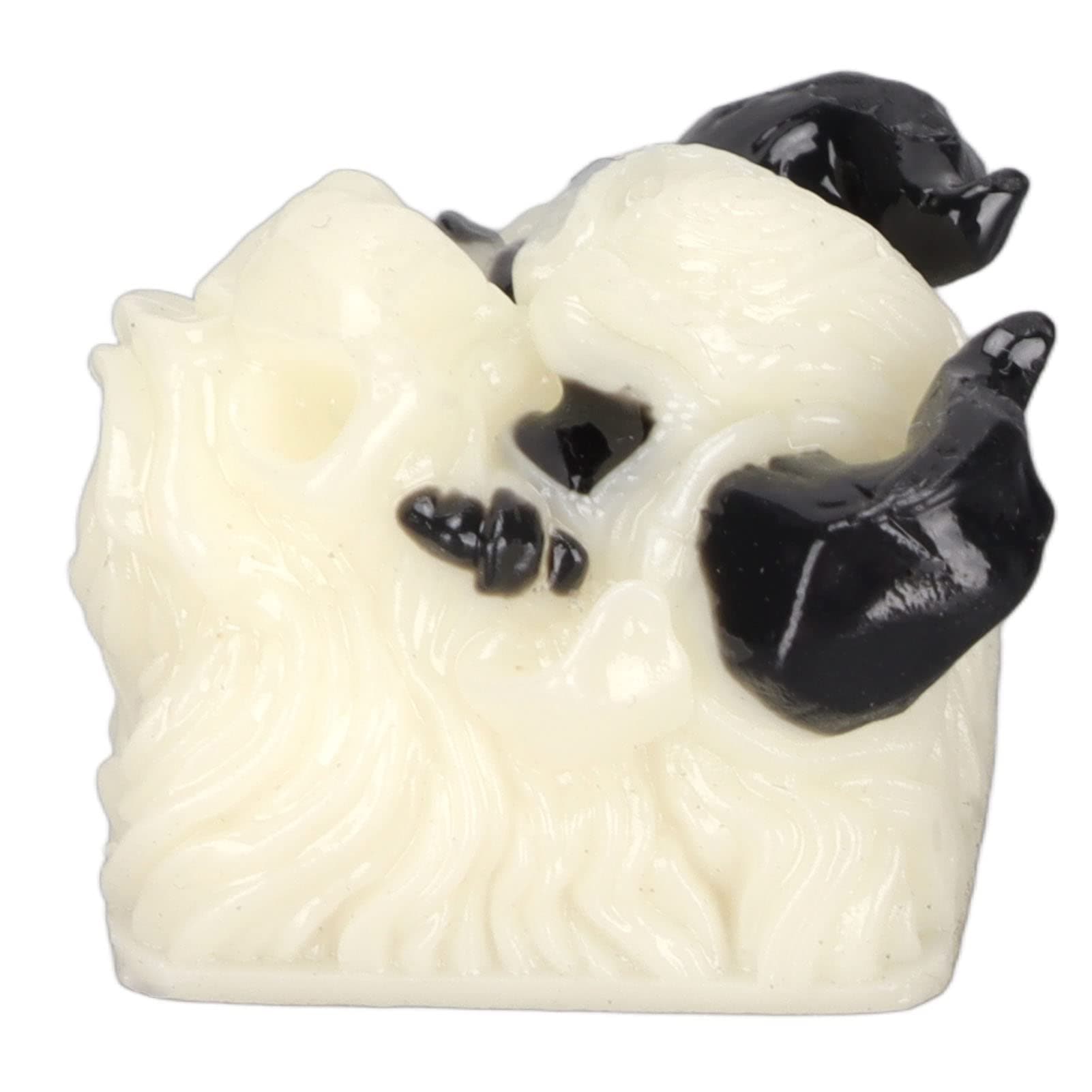 Resin Keycap, Hand Engraved Resin Keycap, Delicate Hand Engraved Resin Keycaps, Bull Head Style, Custom Keycaps, for Mechanical Keyboards (Type A)